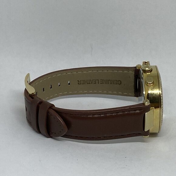Michael Kors MK5632 Women's Brown Leather Gold Analog Dial Quartz Watch QB442 - Picture 12 of 12